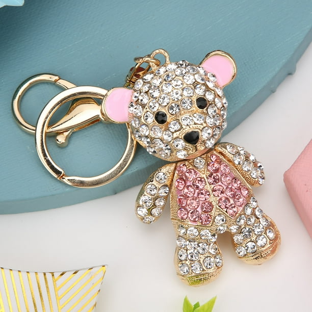 LLavero De Oso De Diamantes De Imitación, Accesorios Para Bolso, Colgante  De Bolso De Oso Bonito De Metal, Llavero De Coche, Regalo De Vacaciones, Reg