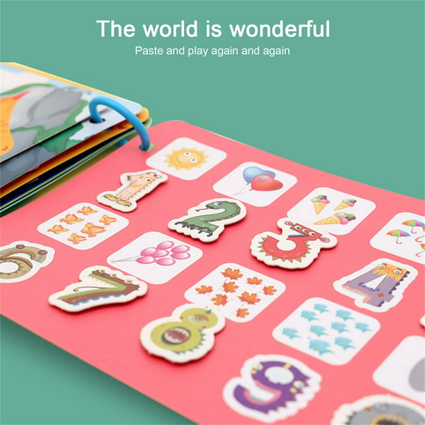 Paquete de 4 libros de bricolaje para niños pequeños, libro Montessori  ocupado para que los niños desarrollen habilidades de aprendizaje, libro