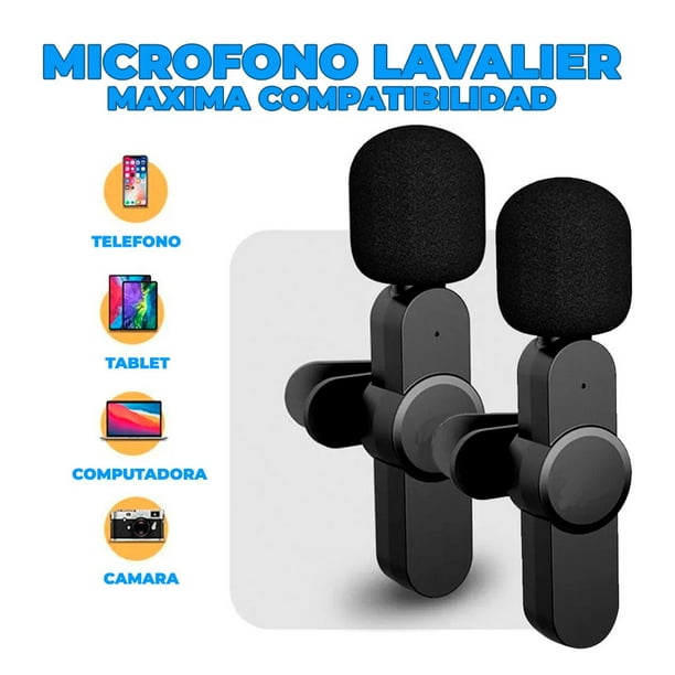 GENERICO Microfono Inalambrico Para iPhone Microfono Lavalier Celular
