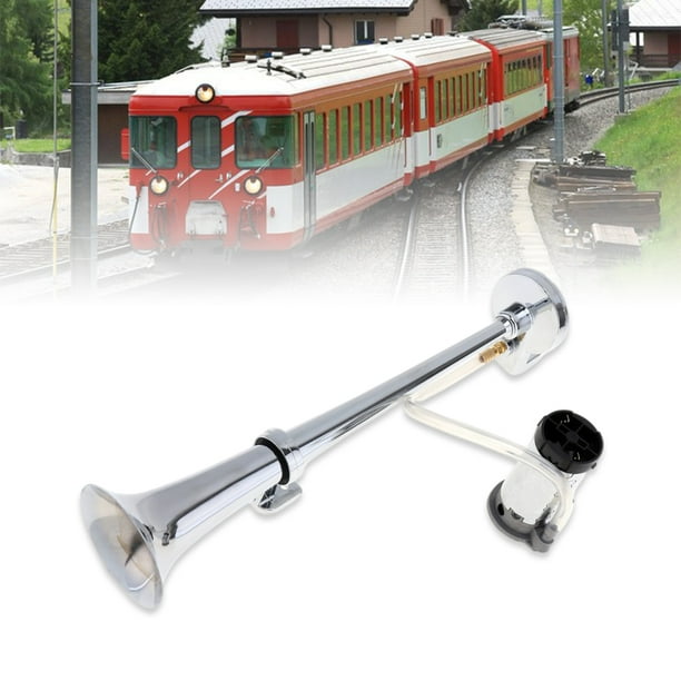 Bocina de tren para camiones, bocina de aire para camión eléctrico súper  fuerte con cubierta para cualquier vehículo de 12 V