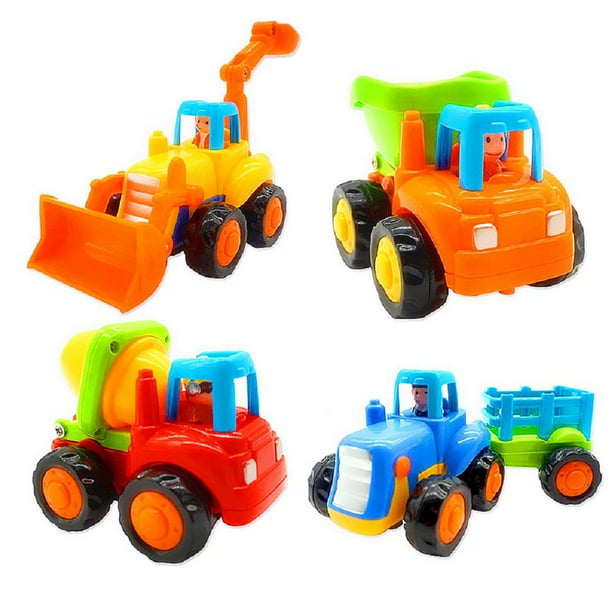 Juego de 4 carros de juguete accionados por fricción para bebés de 1 a 3  años oso de fresa Electrónica