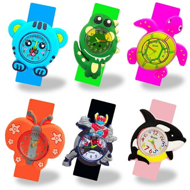 100 Estilos de dibujos animados Relojes para niños Regalo de cumpleaños  para niño niña Impermeable Smart Touch LED Reloj digital para niños Pulsera