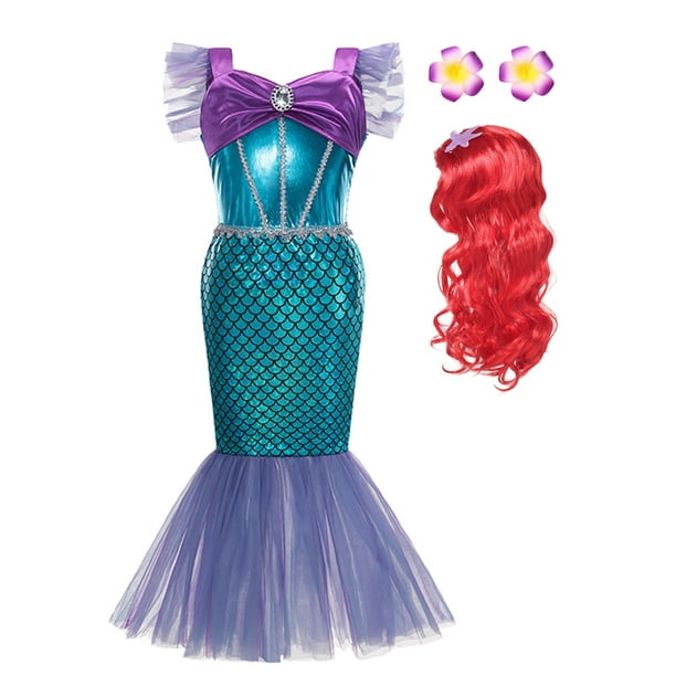 Disfraz de Ariel para mujer, traje de La Sirenita de Disney, vestido de  princesa Ariel, trajes de Halloween, carnaval, ropa para adultos -  AliExpress