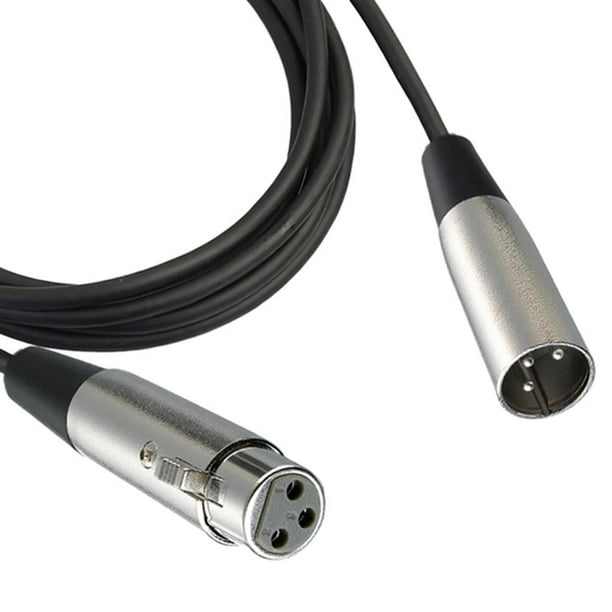 Cable XLR [3-65FT], XLR a XLR Cable de micrófono XLR equilibrado de  compatible con micrófono, sistemas de altavoces, estación de 65 pies  Baoblaze