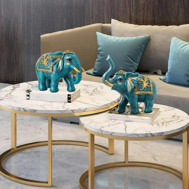Figuras de elefante, estatua de elefante, decoración del hogar, escultura  de elefante de resina, colecciones modernas, figuras de decoración para