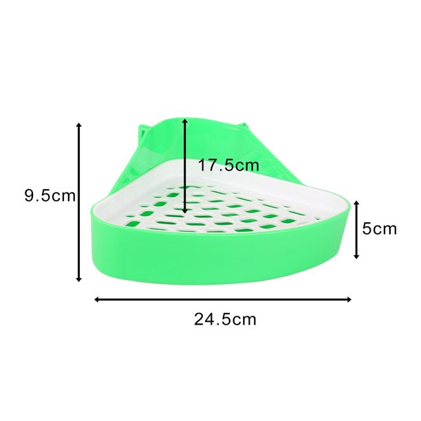 Paquete de 2-3 bandejas de caja de inodoro de conejo, orinal pequeño para  mascotas, bandeja de caca de conejillo de , color rosa 2 piezas Zulema  Inodoro con bandeja de arena