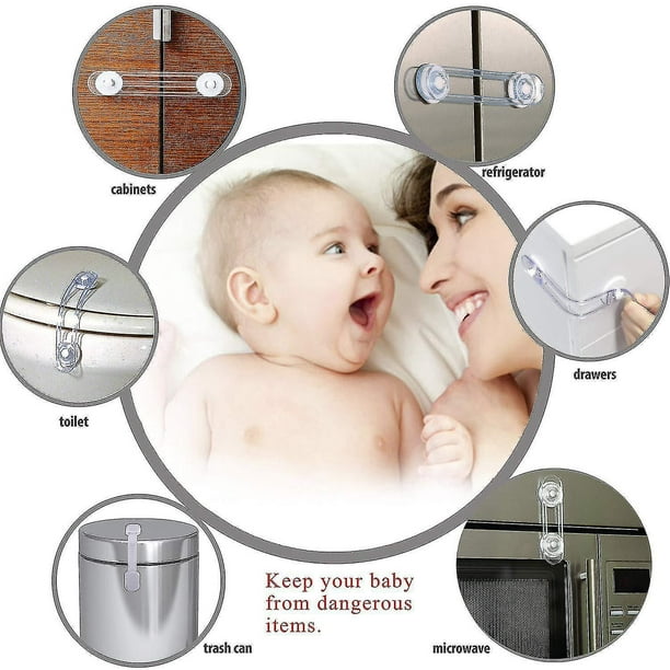 Cerraduras Para Bebés Pestillos # 10 Piezas Seguridad Para Bebés