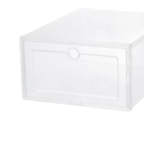 Caja de almacenamiento de zapatos transparente de 6 uds, caja de zapatos  estable/apilable/transparente/organizadores de zapatos contenedor de  zapatos