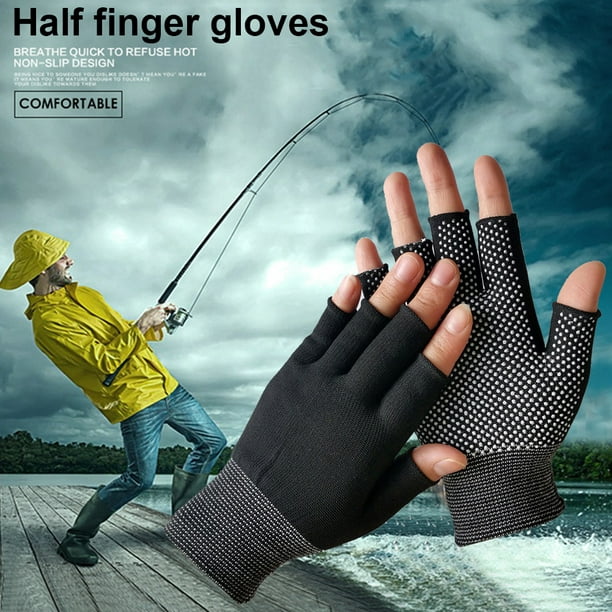 Guantes sin dedos para hombre, guantes para pantalla táctil, guantes  cálidos de medio dedo, guantes de medio dedo, guantes para teléfonos