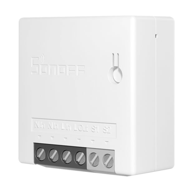 Interruptor inteligente WiFi blanco de dos interruptores compatible con  Google Home, Alexa y IFTTT