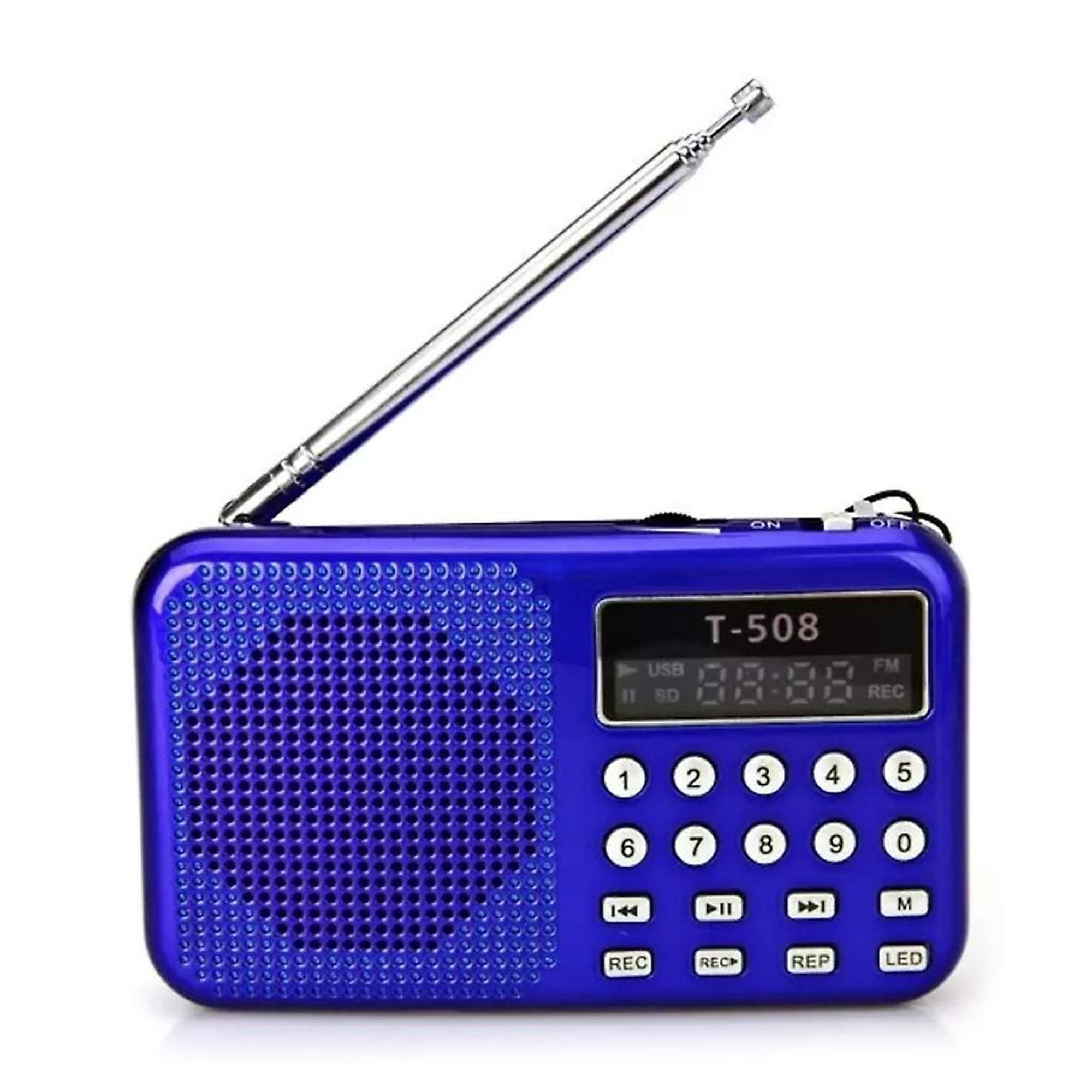 Mini Radio portátil, Radio Fm portátil, compatible con reproductor de  música Mp3, Usb, Tf, para exteriores