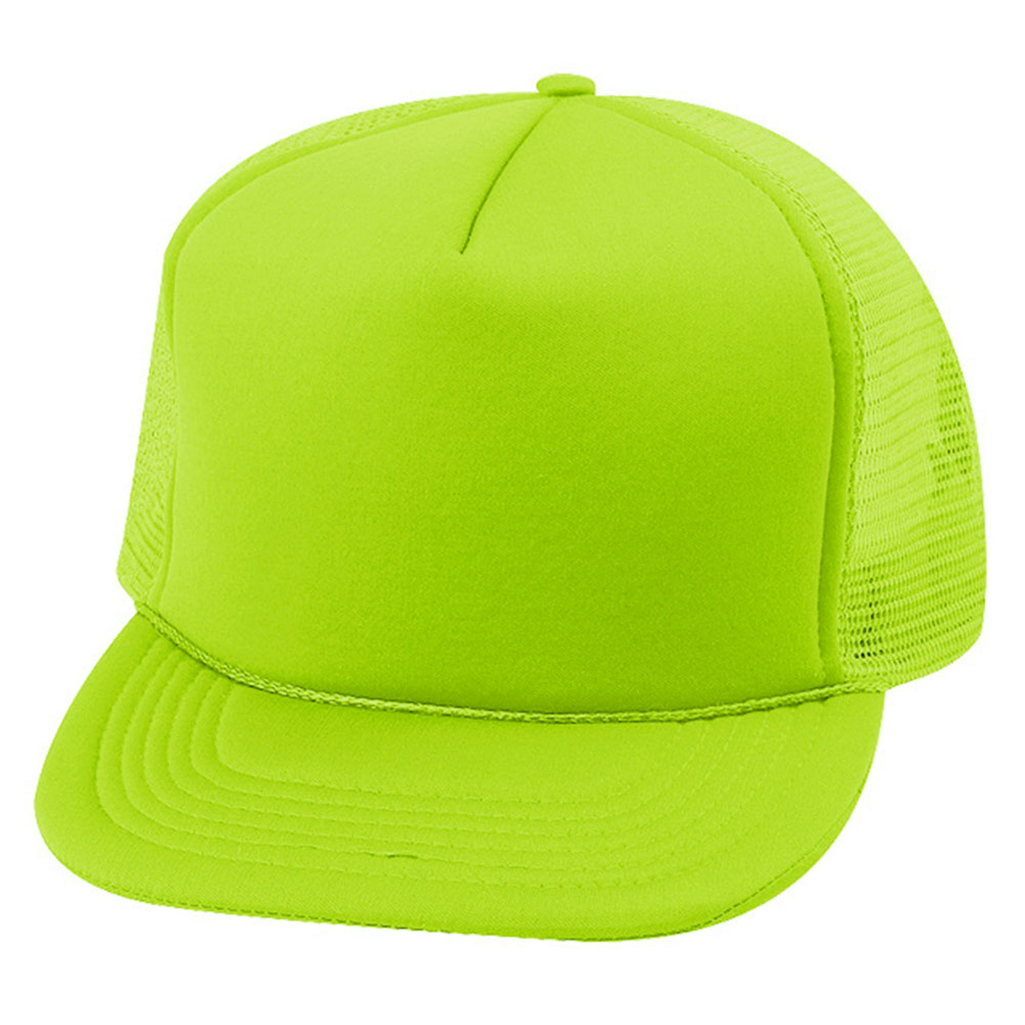 Gorra de malla de verano de Trucker, verde neón MCap Sombrero del camionero