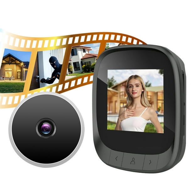Cámara de mirilla, cámara de video de visión de mirilla de puerta duradera  de conversación bidireccional para seguridad en el hogar