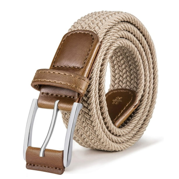 Cinturón Elástico Tejido para Hombre y Mujer - Cinturón Elástico Trenzado  Multicolores 35mm JFHHH pequeña