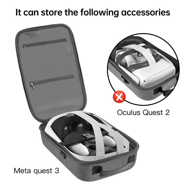 Bolsa de almacenamiento EVA para Meta Quest 3, caja portátil