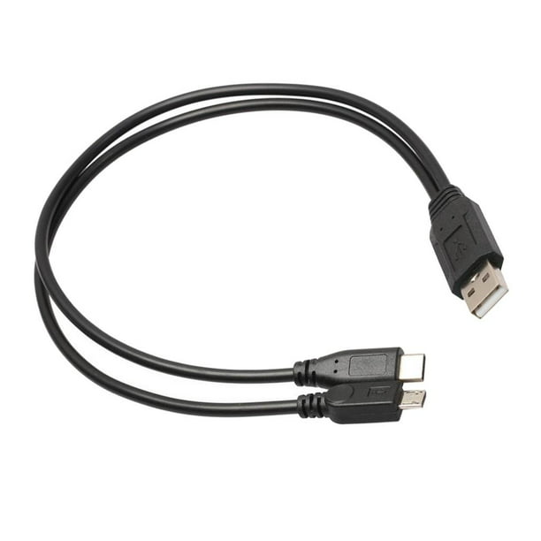 StarTech.com Cable de 0,5m USB-C a USB-A - Cable Adaptador USB Type C de  Carga a