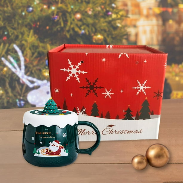 Cesta regalo Navidad con taza Panda  La Taza de Té Un reglo con dos  infusiónes de Navidad, taza y filtro de acero!