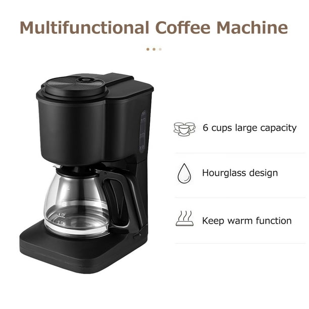 Cafetera portátil de gran capacidad para el hogar, máquina de café de goteo  americano, automática, para oficina, 600W - AliExpress