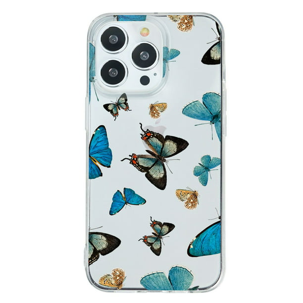 Funda Antigolpes Para iPhone 13 Pro mariposas azules, Uso Rudo, InstaCase  Protector para iPhone 13 Pro antigolpes, Case anticaídas mariposas azules