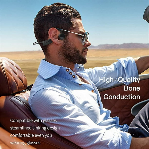 Auriculares de conducción ósea para natación, cascos deportivos  inalámbricos con Bluetooth y oído abierto, reproductor MP3 resistente al  agua Ipx8