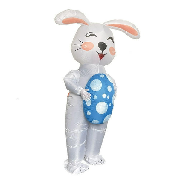 Divertido disfraz inflable de dibujos animados extraño caminar animal paseo  accesorios conejo vestir maniquí ropa pantalones adulto