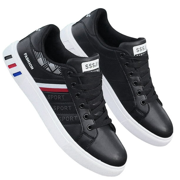 Zapatillas Hombre Negro Blanco Deporte Tenis Moda Zapatos Moda