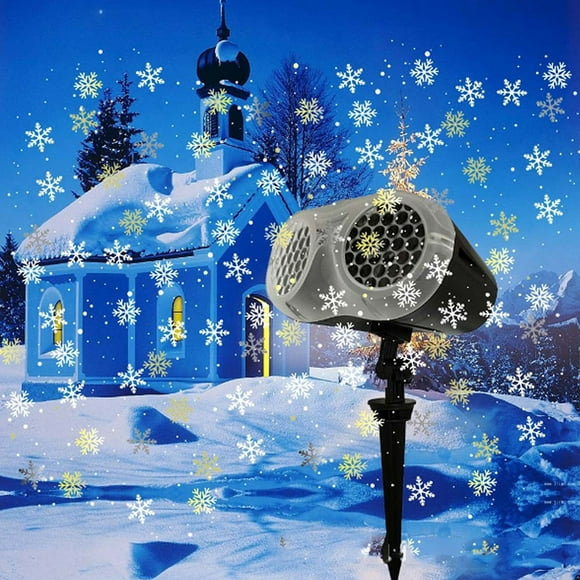 luces del proyector del copo de nieve de la navidad luces llevadas del espectáculo de las nevadas del proyector de las nevadas