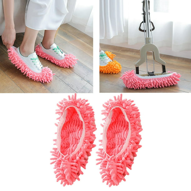 1 Uds Mopa Zapatillas Zapatos Cubierta Suave Lavable Reutilizable  Microfibra Pie Calcetines Suelo Polvo Limpiador De Cabello De 1,11 €