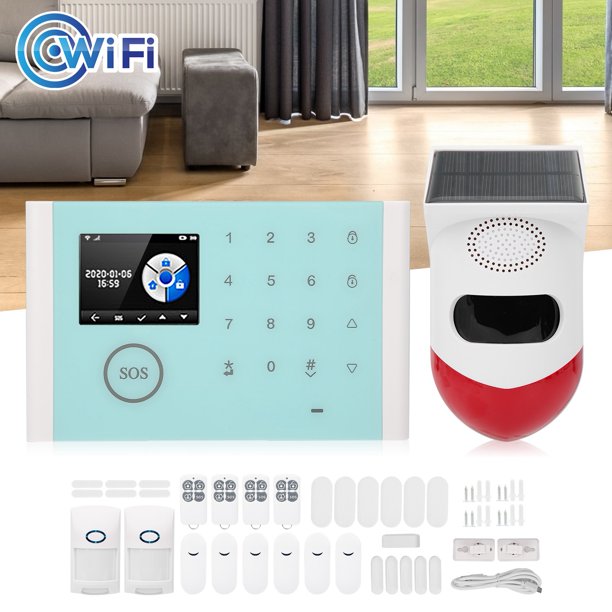 Comprar Sensor de alarma de ventana de puerta Sensor de puerta inalámbrico  alarma antirrobo Compatible con host de alarma para Smart