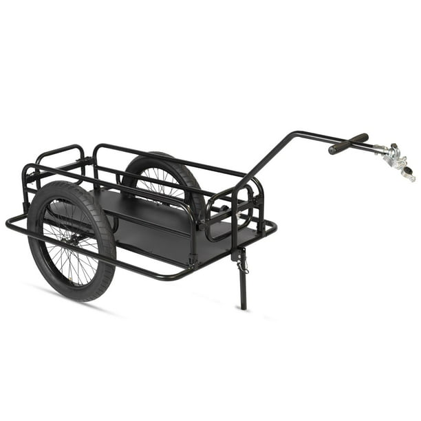 Remolque R20 para bicicleta para carga doblable negro Gospel