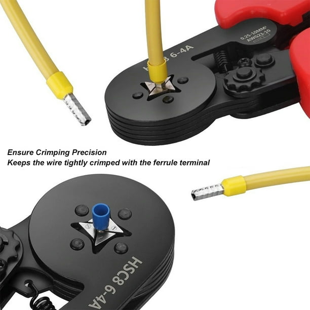 CON-E1008-FERRULE - Punteras huecas de crimpado, Para Cables eléctrico,…