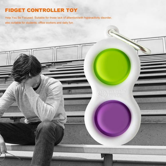juguetes sensoriales para inquietos juguetes para aliviar el estrés para add adhd impresión verde púrpura