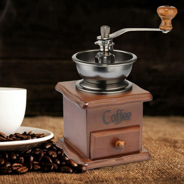 Molinillo de café manual en grano Molinillo de mano de madera