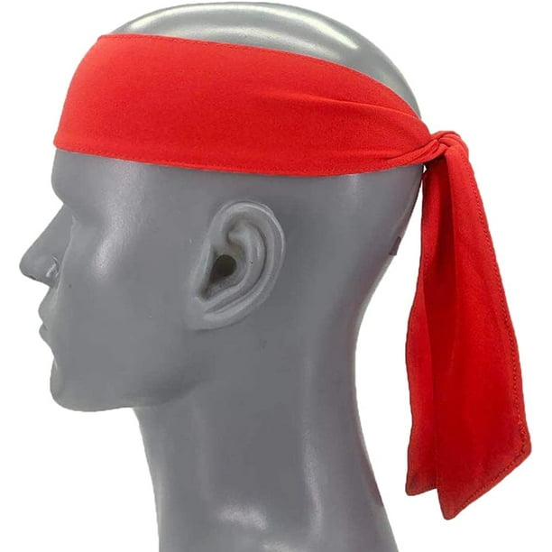 Bandana deportiva estilo ninja para amarrarse el cabello, ideal para jugar  tenis, para hombres, mujeres, niños y piratas, perfecta para karate