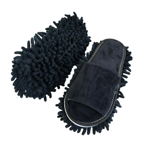 Zapatillas de mopa lavables, zapatillas de microfibra para limpiar