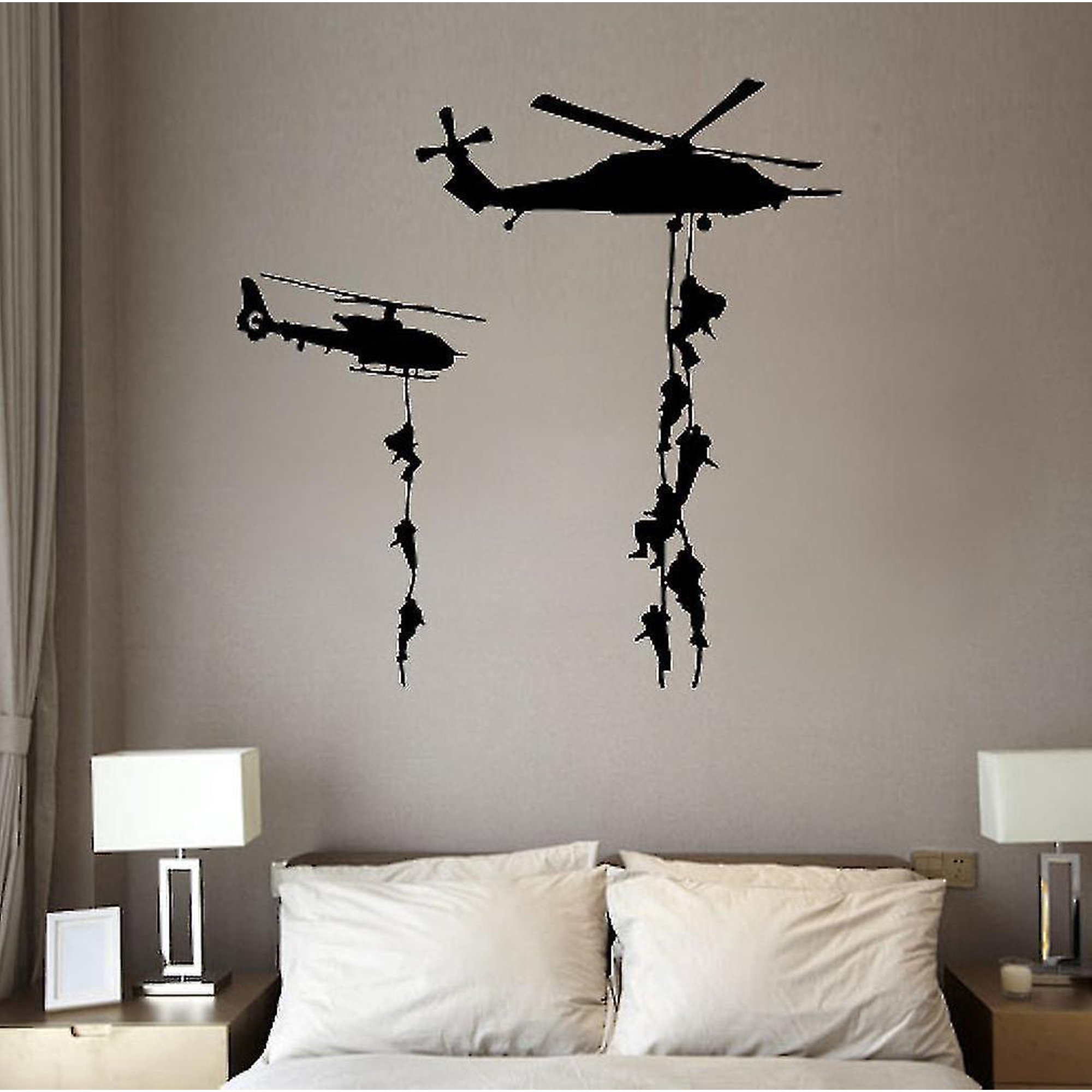 LHHYY Etiqueta de la pared Soldier team 3D etiqueta de la pared falsa arte  decoración de la habitación calcomanía mural 60 x 90 cm : :  Bricolaje y herramientas