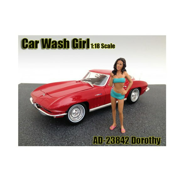 figura de dorothy car wash girl para modelos a escala 118 de american diorama american diorama 23842
