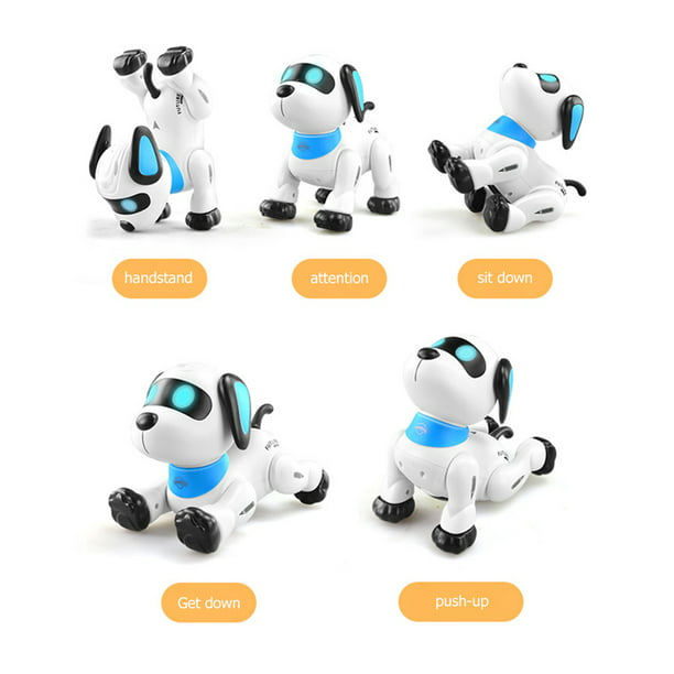 Perro Robot que puede caminar y bailar con control de voz, seguro para  niños - Likrtyny libre de BPA