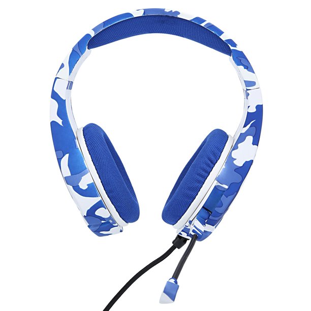 Auriculares de camuflaje J10 OverEar Auriculares para juegos Auricular con micr fono azul