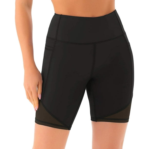Pantalones cortos deportivos de LICRA para mujer, pantalones cortos  ajustados para ciclismo, pantalones cortos de Yoga, pantalon