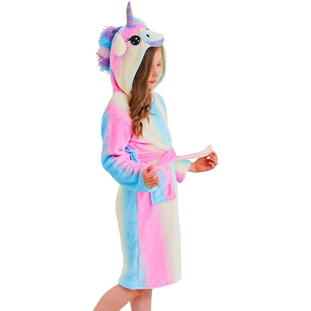 Subir manzana Capataz Albornoz con capucha de unicornio suave, ropa de dormir, regalos de  unicornio para niñas Xemadio CJWUS-5631 | Walmart en línea