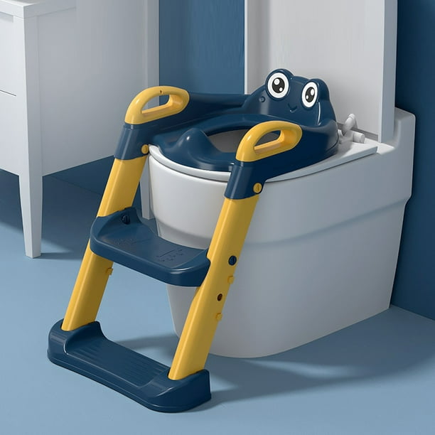 Escalera plegable ajustable para baños para niños