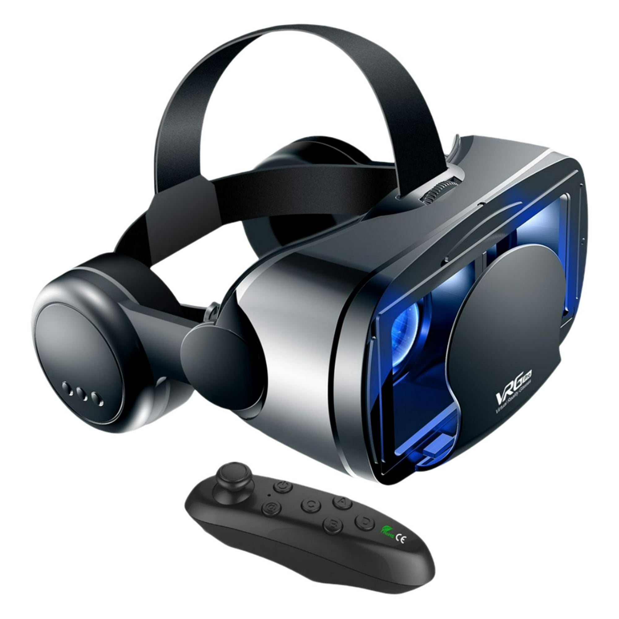  Gafas VR, viene con auriculares, realidad virtual HD 3D, lente  óptica profesional, juguetes de ocio para adultos,  película/juego/aprendizaje, regalos : Videojuegos