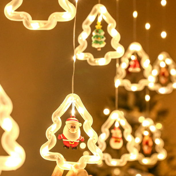 Luces Navideñas De Hadas LED Estrella Árbol De Navidad Muñeco De Nieve  Luces De Cadena De Papá Noel Para Interiores Fiesta Al Aire Libre  Decoraciones Navideñas Para Bodas ANGGREK Otros