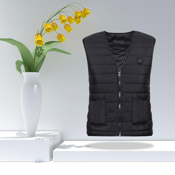 FAVIPT Chaleco térmico para mujeres y hombres, talla grande, recargable por  USB, chaqueta térmica para invierno, cálido, ligero, con cremallera