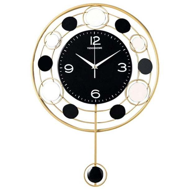 Reloj de pared grande para decoración de sala de estar, relojes grandes  silenciosos de lujo que no hacen tictac, reloj de pared moderno decorativo  BLESIY Reloj de pared