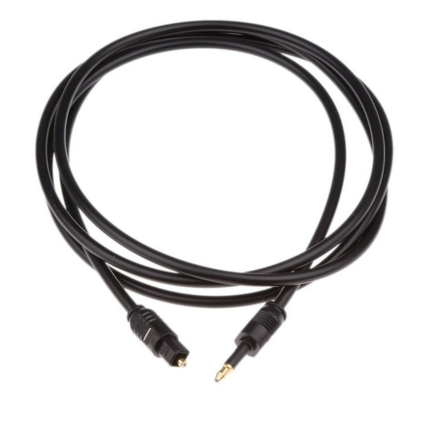 VANAUX Cable de audio digital óptico, cable Toslink de 3 pies [fibra óptica  PMMA, chaqueta trenzada] Cable S/PDIF macho a macho para barra de sonido