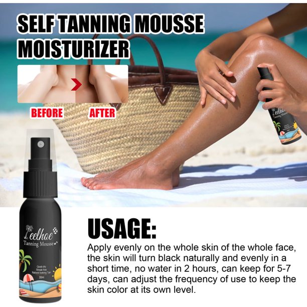Spray Nasal para bronceado corporal, Spray hidratante de larga duración,  autobronceador, efectivo en camas solares y Sol al aire libre, 30ml Fivean  unisex