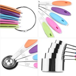 Set de 8 Cucharas Medidoras para Cocina - Barujhaba