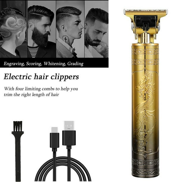 Maquina Eléctrica Recargable USB para afeitar Barba Hombres Afeitadora de  pelo